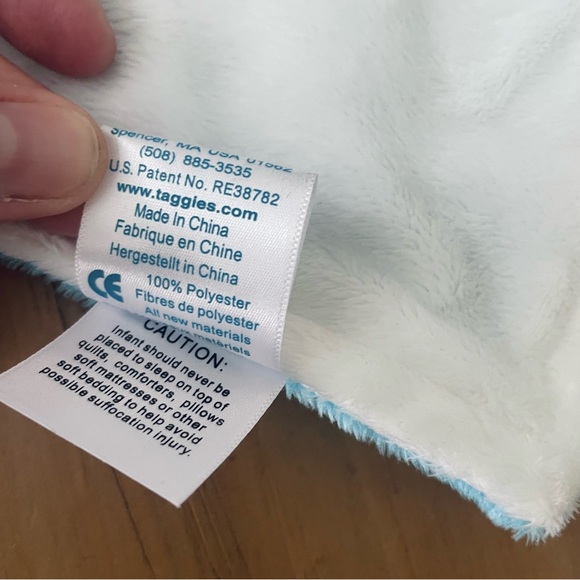 Taggies Jingle Bells Baby Lovey Sensory Jingle all the Way Winter Holiday Sleigh - Picture 4 of 9